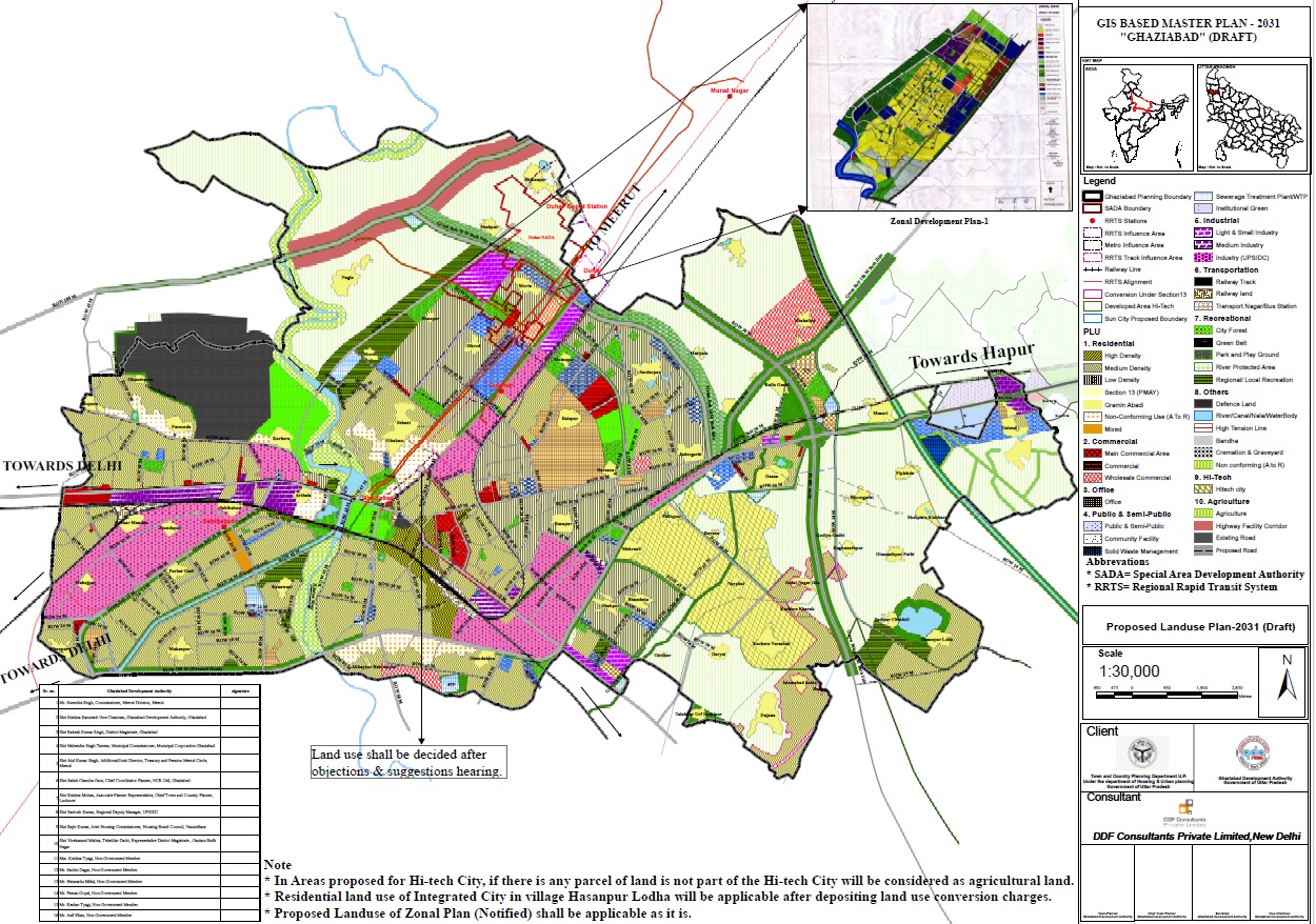 Ghaziabad Master Plan 2031: Key Highlights, Map, Role of GDA & Latest ...