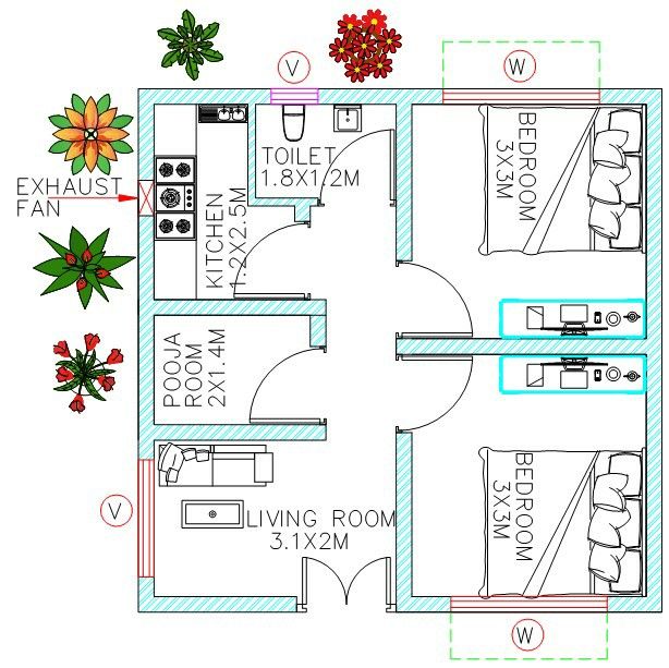 25 Stunning 2BHK House Plan Ideas: Designs for